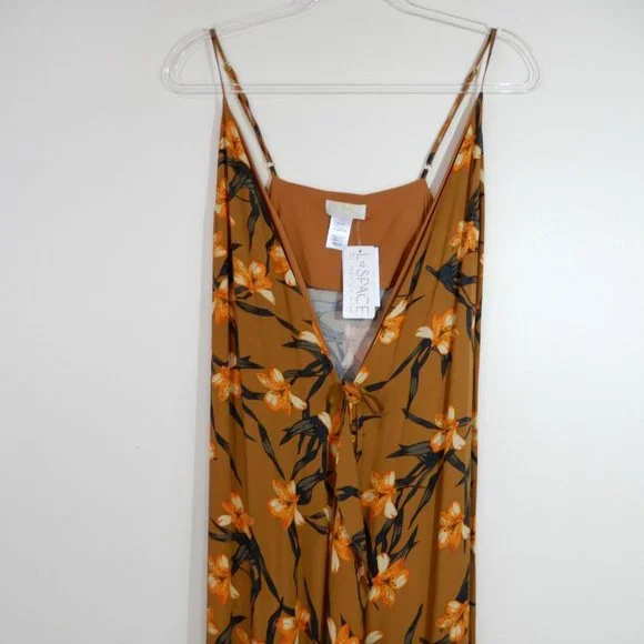 L*SPACE Wendy Floral Wrap Maxi Cover up DRESS Size XS Love Song Orange NEW $158 - Picture 9 of 12